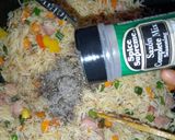 A picture of step 6 of Teriyaki rice, chicken salad with honey and orange dressing.