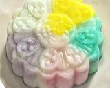 Foto langkah ke 4 dari resep Rainbow Snowskin Mooncake Pudding🥮.