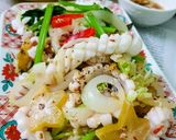 Hình bước làm 3 của món Mực xào khế