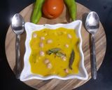 A picture of step 3 of Dal dhokli.
