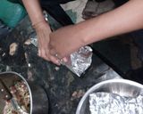 รูปขั้นตอนการทำที่ 4 ของ หมกหมูสับเห็ดนางฟ้า​(สูตร​แรงงานไต้หวัน)​