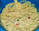 A picture of step 5 of Deviled Pasta Salad.