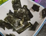 Gambar langkah 4 resipi Keropok Rice Paper seaweed.