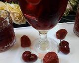 A picture of step 2 of Cherry, Strawberry Drink 🍸 😋.