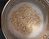 Kókuszos-áfonyás lenmagos zabkása recept fázis 1 fotója