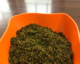 A picture of step 6 of Curry leaves chutney powder.