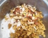 A picture of step 6 of Rajsthani Dal Baati Churma thali (lunch or dinner).