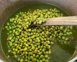 A picture of step 7 of Lilva mutter muthia shaak.
