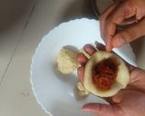 A picture of step 7 of Pyaaz kachori.