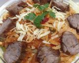 Foto del paso 12 de la receta: Espaghetti en salsa roja con carne asada!