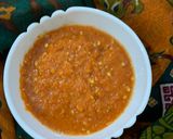A picture of step 4 of Onion tomato chutney - serve with Dosa.
