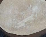 A picture of step 4 of Phulka/ Roti.