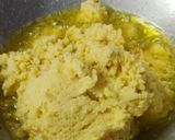 A picture of step 7 of Moong Dal Halwa.