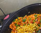 A picture of step 6 of Coconut veggies rice.