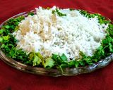 A picture of step 5 of Coconut rice.