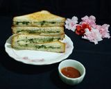 A picture of step 5 of Leek Sandwich.