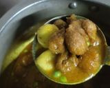 सोया चंक्स मटर आलू की सब्जी रेसिपी चरण 4 फोटो