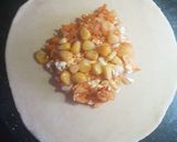 A picture of step 2 of Surti paratha.