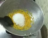 A picture of step 4 of Shavige kesaribath.
