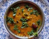 A picture of step 7 of Lauki Chana dal (no onion no garlic).
