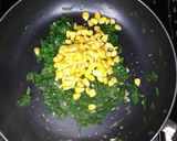 A picture of step 1 of Spinach Corn Sandwich.