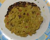 A picture of step 3 of Sattu Flour omelette.