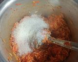 A picture of step 2 of Gajar rice.