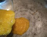 A picture of step 2 of Coconut Mango ladu/burfi.
