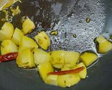 A picture of step 2 of Sangri Curry.