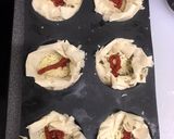 Foto del paso 3 de la receta: Cestas estilo quiche rellenas de bacon, cebolla, queso y trigueros