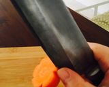 A picture of step 5 of 3D carrot flower(Nejiri ume).