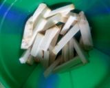 A picture of step 1 of Fried yam.