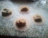 A picture of step 5 of Gyozas / Dumplings / Dim Sums / Potstickers.