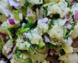 A picture of step 4 of Aloo chokha.