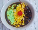 Foto langkah ke 4 dari resep Bubur Sumsum Pandan Jagung Kurma.