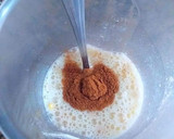 Foto del paso 2 de la receta: Flan instantáneo de vainilla, canela y fideos de chocolate