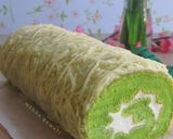 Foto langkah ke 10 dari resep Bolu Gulung Pandan Keju Ekonomis.