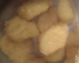 A picture of step 1 of Dahi bhalla chat.