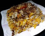 A picture of step 3 of Degi style Chana pulao.