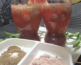 A picture of step 6 of Super Cooling and Refreshing Watermelon Strawberry mocktail.