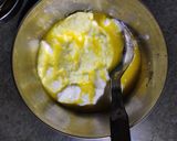A picture of step 1 of Curd Orange Shrikhand.