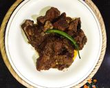 A picture of step 7 of Namkeen Gosht.