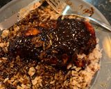 A picture of step 4 of Sweet Soy Chicken over Rice.