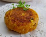 A picture of step 6 of Farali Pattice.