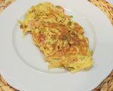Foto del paso 6 de la receta Tortilla de puerro y gambas