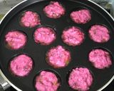 A picture of step 8 of Beetroot and Walnut Paniyarams.