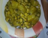 A picture of step 4 of Yam and beans porridge.