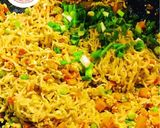 A picture of step 6 of “SCRABBLED EGG Noodles”.