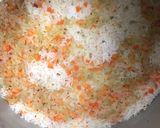 A picture of step 5 of Mirepoix Rice.
