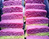 Foto langkah ke 7 dari resep Bolu Kukus Lapis Singkong💜.